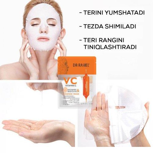Yuz uchun niqob VC & Niacinamide brightening essence mask sheet DRL-1489, купить недорого