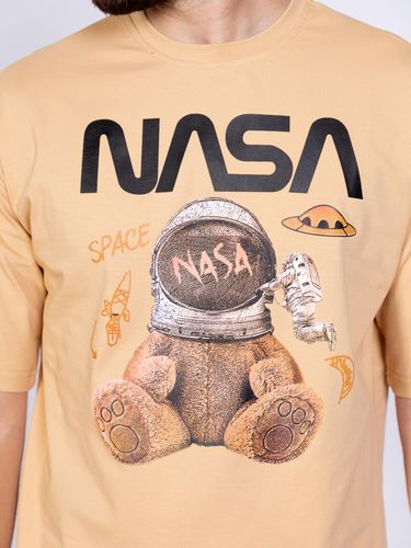 Printli futbolka NASA, Bej, в Узбекистане