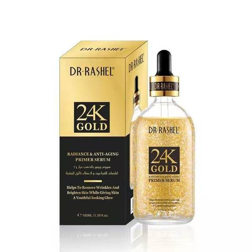 Qarishga qarshi primer-zardob Dr.Rachel 24k Gold Prime Serum DRL 1479, 100 ml