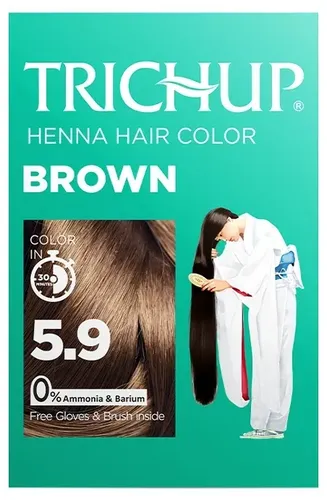 Краска-хна для волос Trichup Henna Hair Color, 5.9-Коричневый