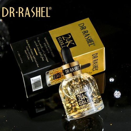 Ko'z atrofi uchun zardob Dr.Rachel 24k Gold radiance & anti-aging eye serum DRL-1480, 30 ml