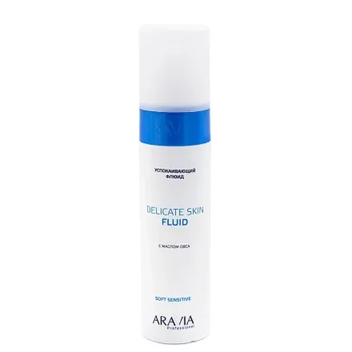 Флюид успокаивающий с маслом овса для лица и тела Aravia Professional Delicate Skin Fluid, 250 мл