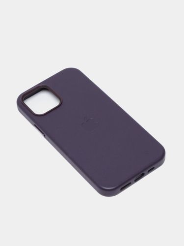 Чехол MagSafe для iPhone 12/12 Pro кожаный, Темно-бордовый