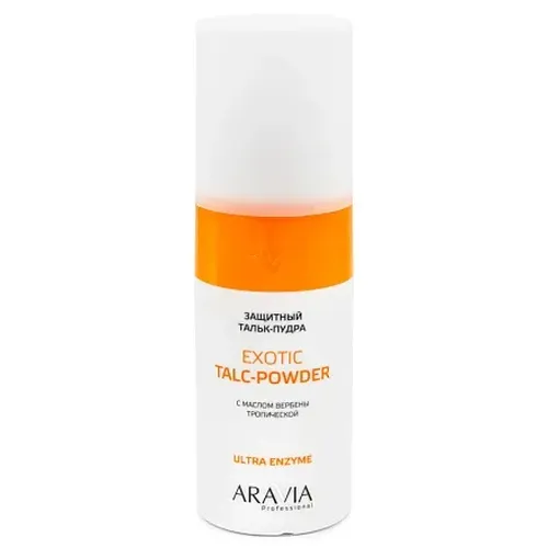 Защитный тальк-пудра с экстрактом вербены тропической Aravia Professional Exotic Talc-Powder, 150 мл