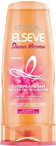 Бальзам-ополаскиватель L''Oreal Elseve Длина Мечты, для длинных поврежденных волос, 200 мл, купить недорого