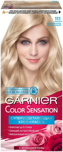 Garnier Color Sensation soch bo'yog'i ton 111 platina sarg'ish, 110 ml