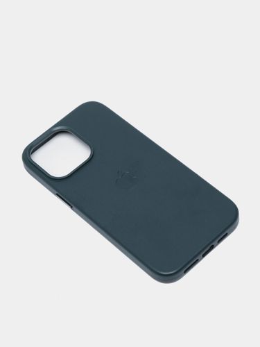 Чехол MagSafe для iPhone 12/12 Pro кожаный, Темно-зеленый