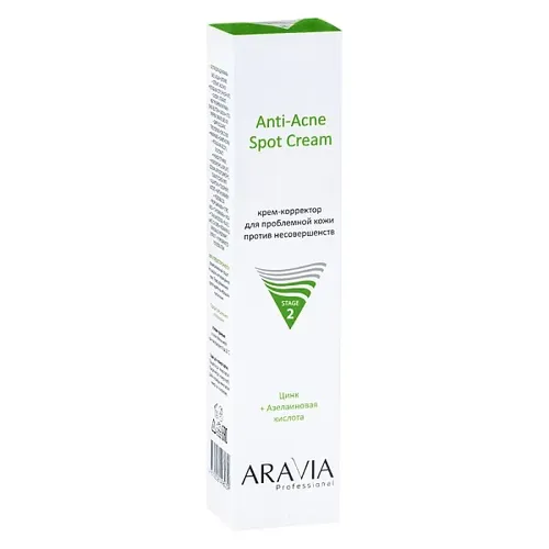 Крем-корректор для проблемной кожи против несовершенств Aravia Professional Anti-Acne Spot Cream, 40 мл, в Узбекистане