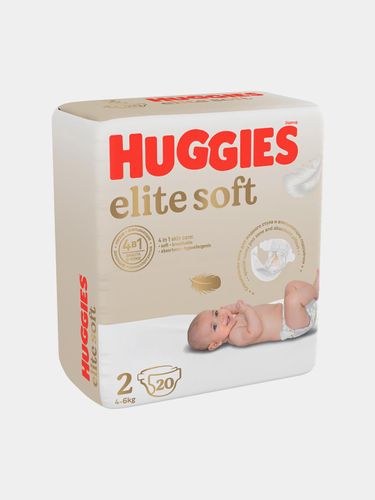 Подгузники "Huggies" Elite Soft 2, 4-6кг, 20 шт