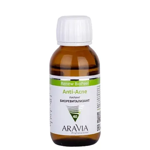 Пилинг-биоревитализант для жирной и проблемной кожи Aravia Professional Anti-Acne Renew BioPeel, 100 мл