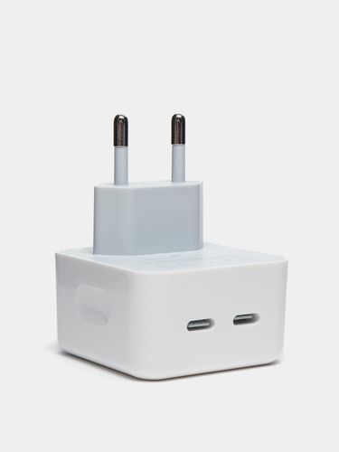Двойной адаптер питания USB-C мощностью, 50 Вт для iPhone (Реплика)
