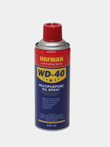 Universal penetratsion moylash vositasi Hafman, suyuq kalit WD-40, VD-40, 450 ml