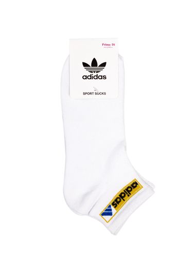 Носки Adidas 3444, Белый-Желтый