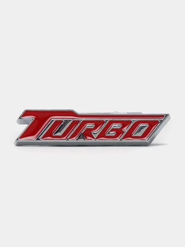 Логотип металлический для авто Turbo