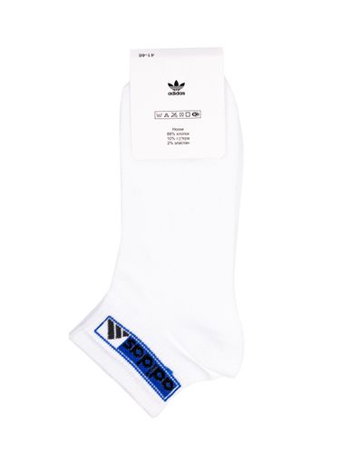 Носки Adidas 3444, Белый-Синий, в Узбекистане