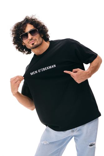 Mужская футболка с принтом "Я узбек", фото