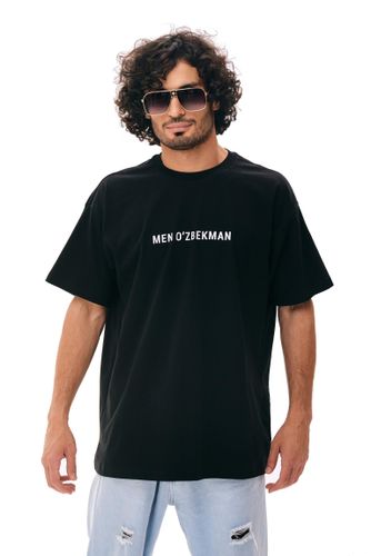 Mужская футболка с принтом "Я узбек"