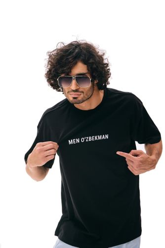 Mужская футболка с принтом "Я узбек", в Узбекистане