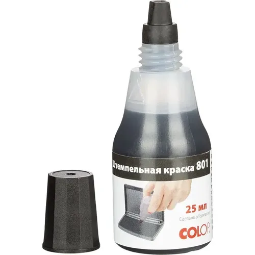 Colop 801, 25 ml shtamp bo'yoq, qora, купить недорого