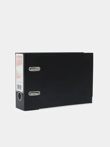 Папка-регистратор книжный формат Alta А5 75 мм, Черный