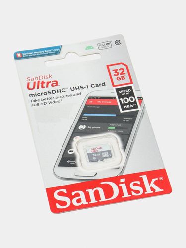 Флешка Sandisk Ultra Micro SD 32 GB, в Узбекистане