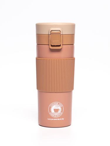 Термокружка для чая и кофе TM076, 350 мл, Розовый