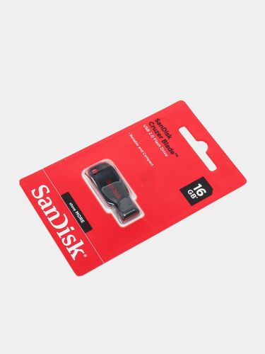 Флеш-карта Sandisk Cruzer Blade 16 GB, Черный, купить недорого