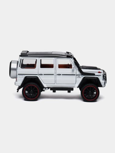 Игрушечная машина Mercedes G400D Model Die Cast Metal Car Scale 1:22 HCL-908, Белый, купить недорого