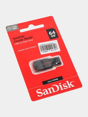 Карта памяти SanDisk Cruzer Glide 64 GB, Черный, в Узбекистане