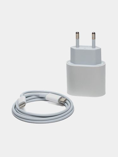 Зарядка для iPhone, быстрая зарядка Type-C, Адаптер 20W, Белый, в Узбекистане