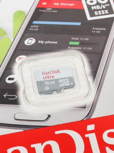 Карта памяти Sandisk Ultra Micro SD, 16GB, фото