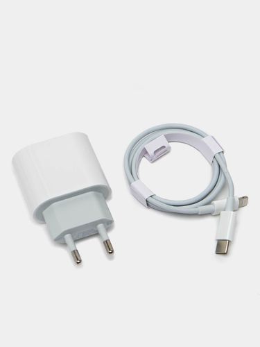 Зарядка для iPhone, быстрая зарядка Type-C, Адаптер 20W, Белый