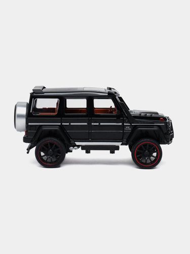 Игрушечная машина Mercedes G400D Model Die Cast Metal Car Scale 1:22 HCL-908, Черный, купить недорого