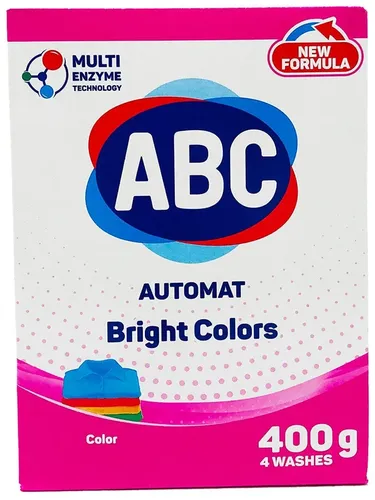 Avtomat kir yuvish kukuni ABC Bright Colors, 400 gr