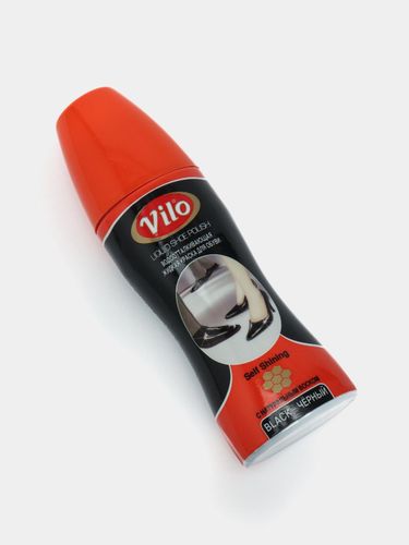 Водоотталкивающая жидкая краска Vilo для обуви, 80 мл черный, фото