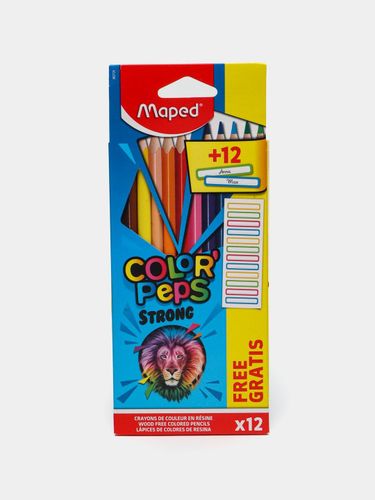 Цветные карандаши Maped, 12 цветов