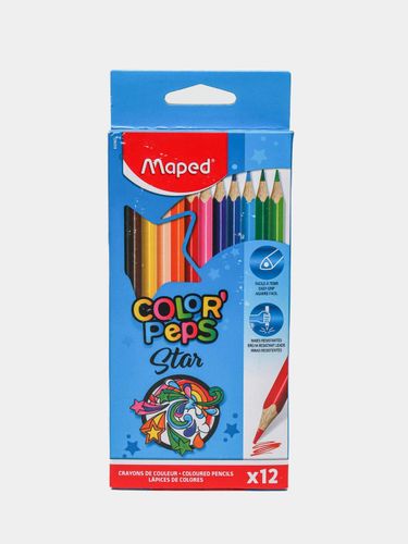 Цветные карандаши Maped "ColorPeps Star", 12 цветов