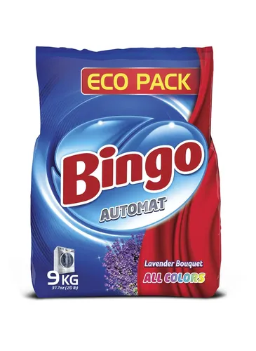 Avtomatik kir yuvish kukuni Bingo Eco pack lavander bouqet, 9 kg