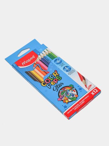 Цветные карандаши Maped "ColorPeps Star", 12 цветов, купить недорого