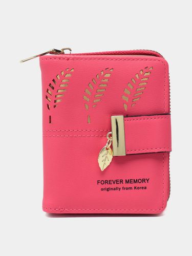 Женский кошелек Forever memory, портмоне, бумажник с брелком, Розовый
