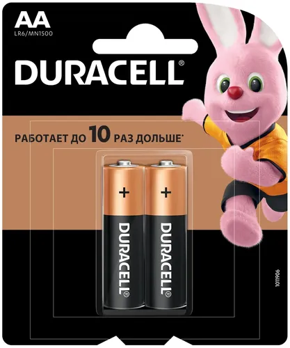Батарейки Duracell 1.5V LR6, 2 шт