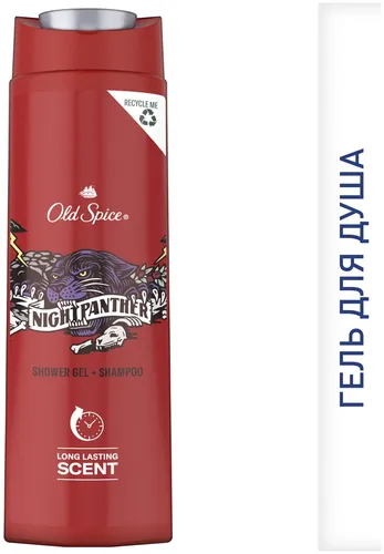 Гель для душа Old Spice Nightpantera, 400 мл