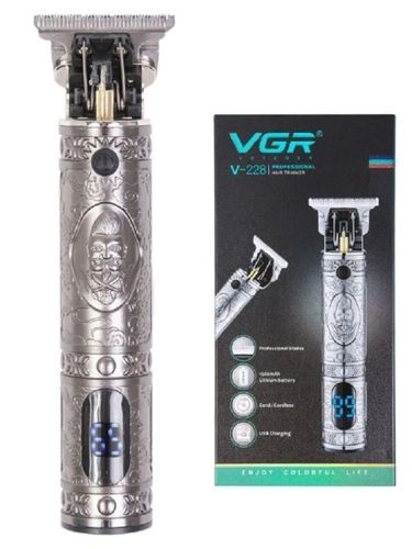 Триммер для стрижки волос с дисплеем VGR V-228, Золотой, купить недорого