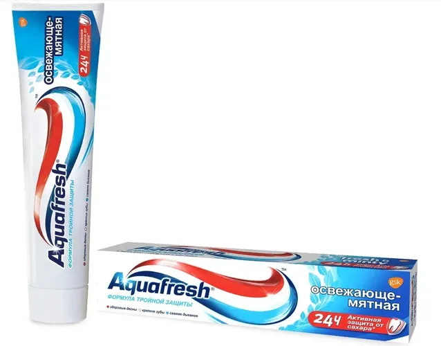 Tish pastasi Aquafresh tetiklantiruvchi yalpiz, 50 ml