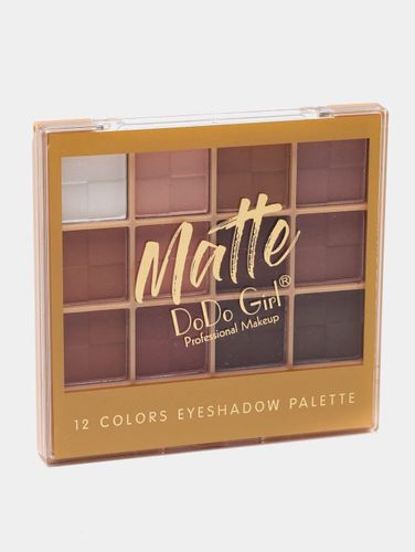 Палетка теней для век Matte Eyeshadow DoDo Girl, 12 цветов, Белый, купить недорого