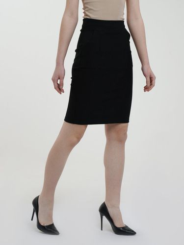 Зауженная юбка Anaki с боковыми карманами 009, Черный, фото