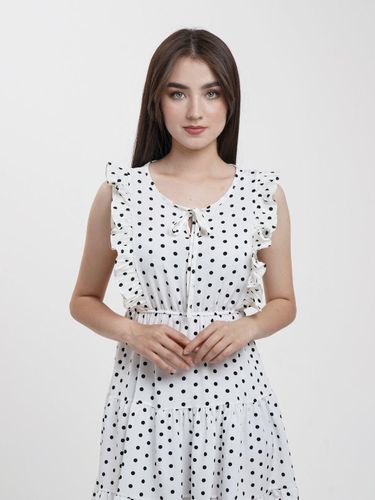 Платье Anaki без рукавов в горошек 199, Белый, в Узбекистане