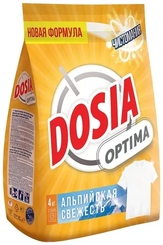 Стиральный порошок Dosia Optima Альпийская свежесть, 4 кг