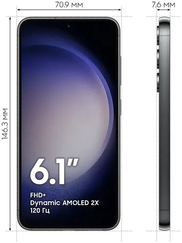 Смартфон Samsung Galaxy S23, Черный, 8/128 GB, фото № 12