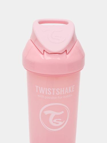 Поильник-непроливайка Twistshake с трубочкой, Розовый, 360 мл, купить недорого